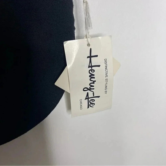 Heury Lee Black Vintage Short Sleeve Blouse Bow Button Size 12 NWT - Picture 6 of 9